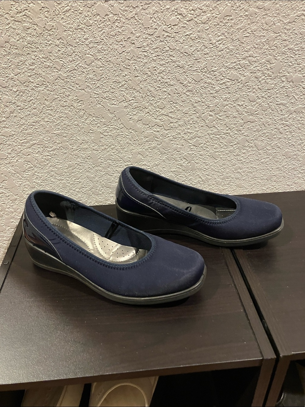 Women’s Navy Comfort Wedges
